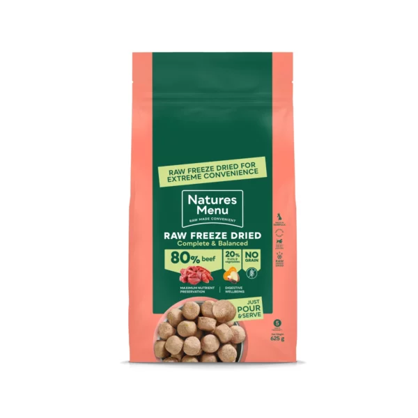 Natures Menu 80/20 BEEF Complete Dog Food For Adult Dogs