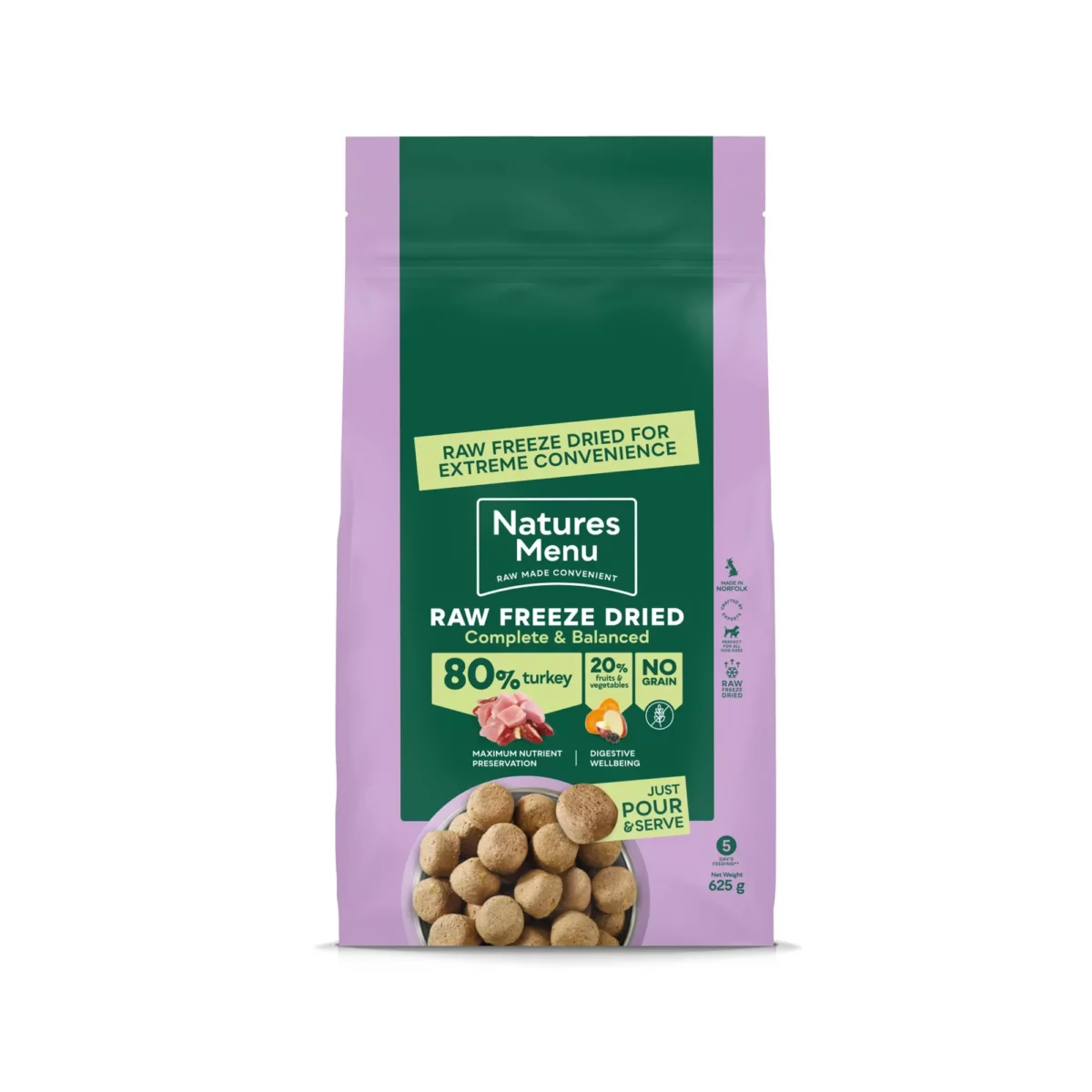 Natures Menu 80/20 TURKEY Complete Food For Adult Dogs