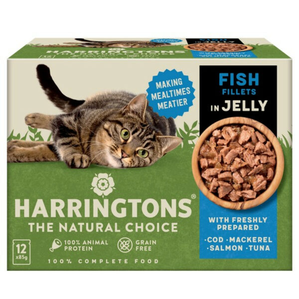 Harringtons Wet Cat Food Fish in Jelly 12x85g