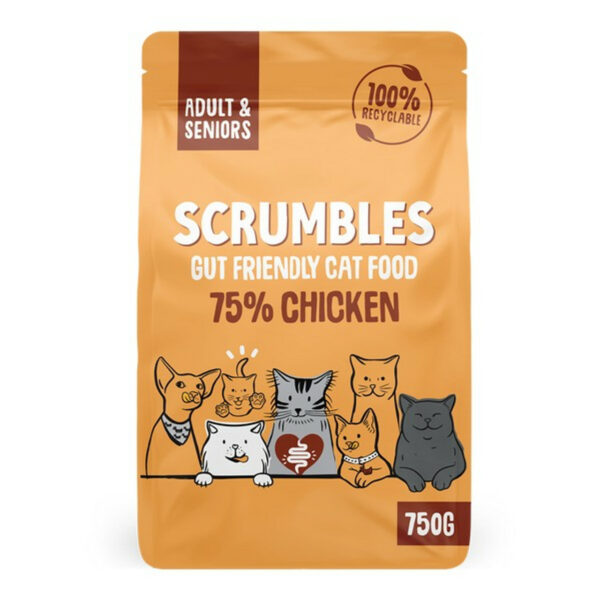 Scrumbles Adult Dry Cat Food | Chicken | 750g