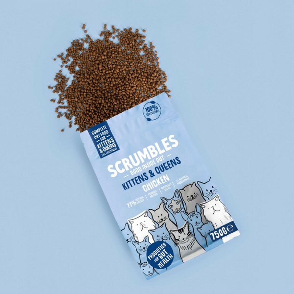 Scrumbles Dry KITTEN Food | Chicken | 750g - Image 4