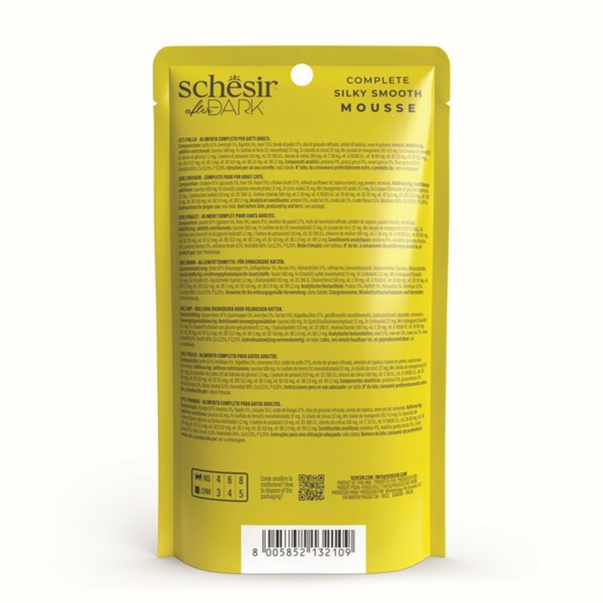 Schesir After Dark Velvet Adult Cat | Chicken | 80g - Image 2