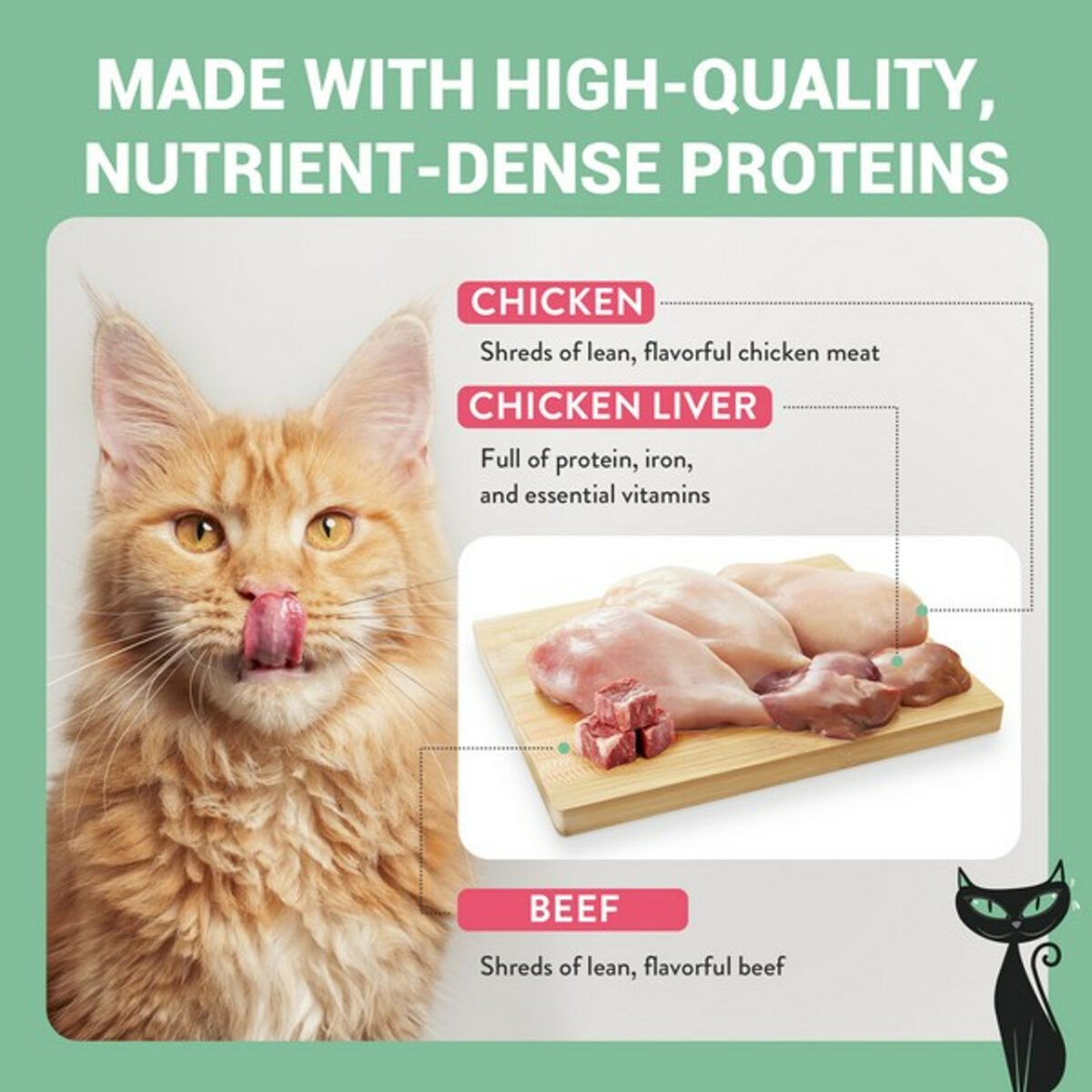 Schesir After Dark Velvet Adult Cat | Chicken & Beef | 80g - Image 4
