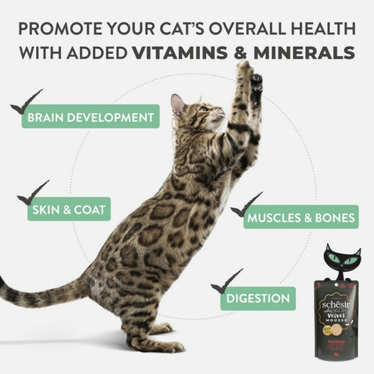 Schesir After Dark Velvet Adult Cat | Chicken & Beef | 80g