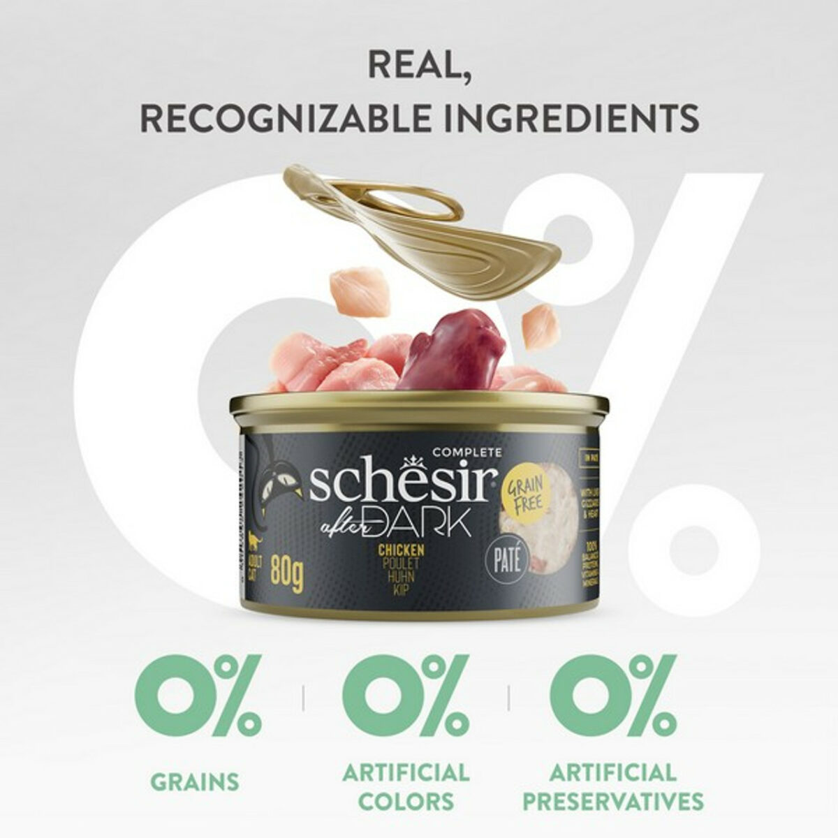 Schesir After Dark Wholefood Variety Pack | Adult Cat Mixed | 12X80g - Image 8