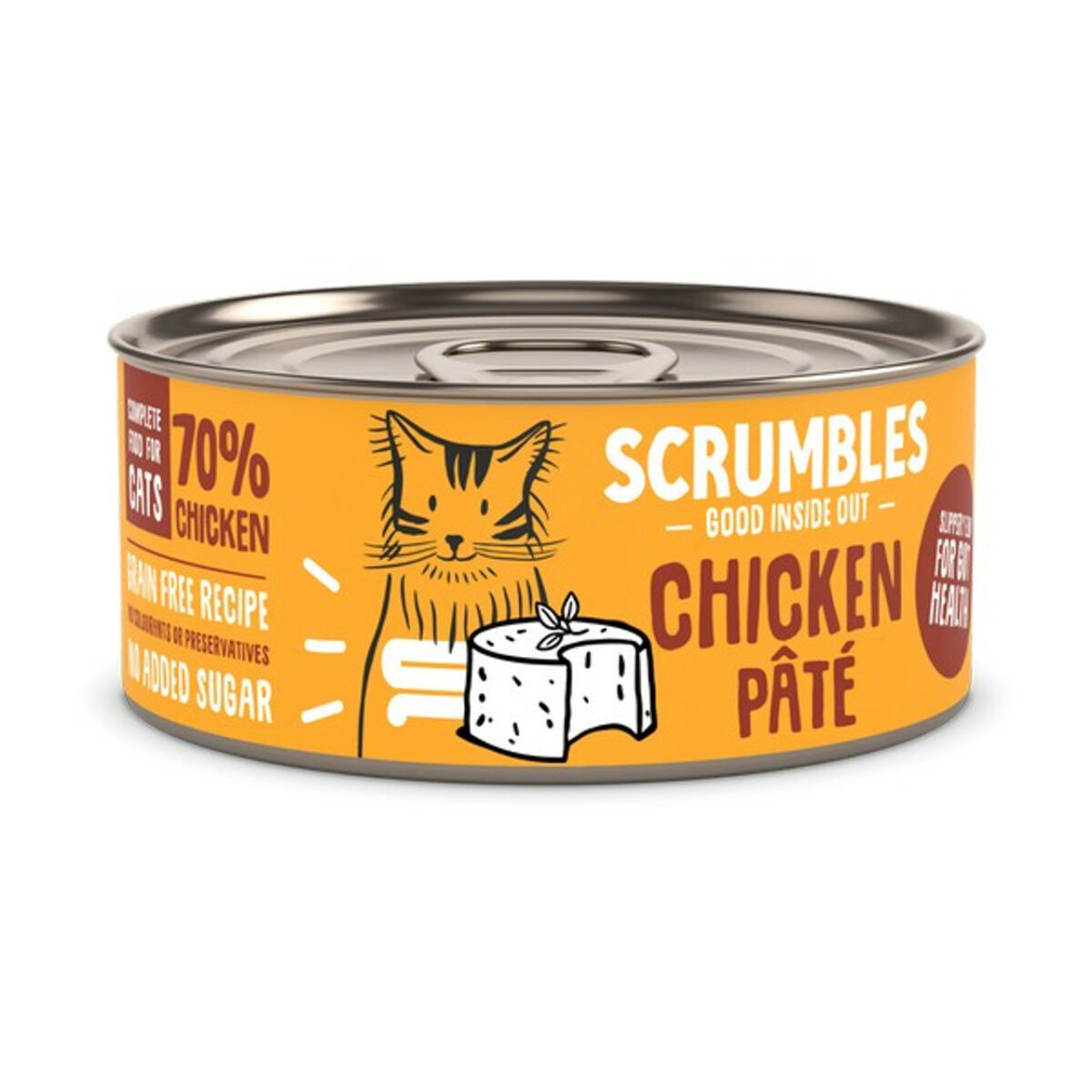 Scrumbles Wet Cat Pate Chicken 80g