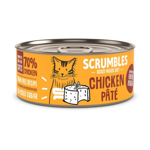 Scrumbles Wet Cat Pate Chicken 80g