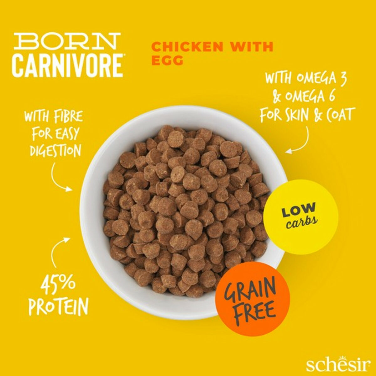Schesir Dry Born Carnivore Chicken & Egg | Adult - Image 4