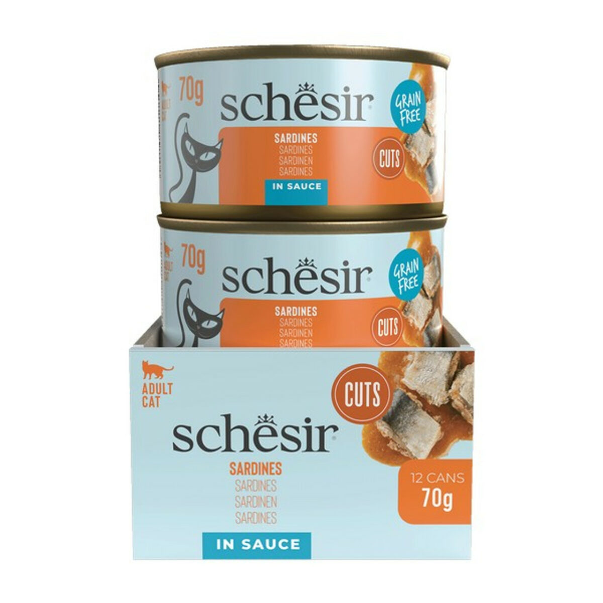 Schesir Grill Wholefood Cat Can Sardines 70g - Image 2
