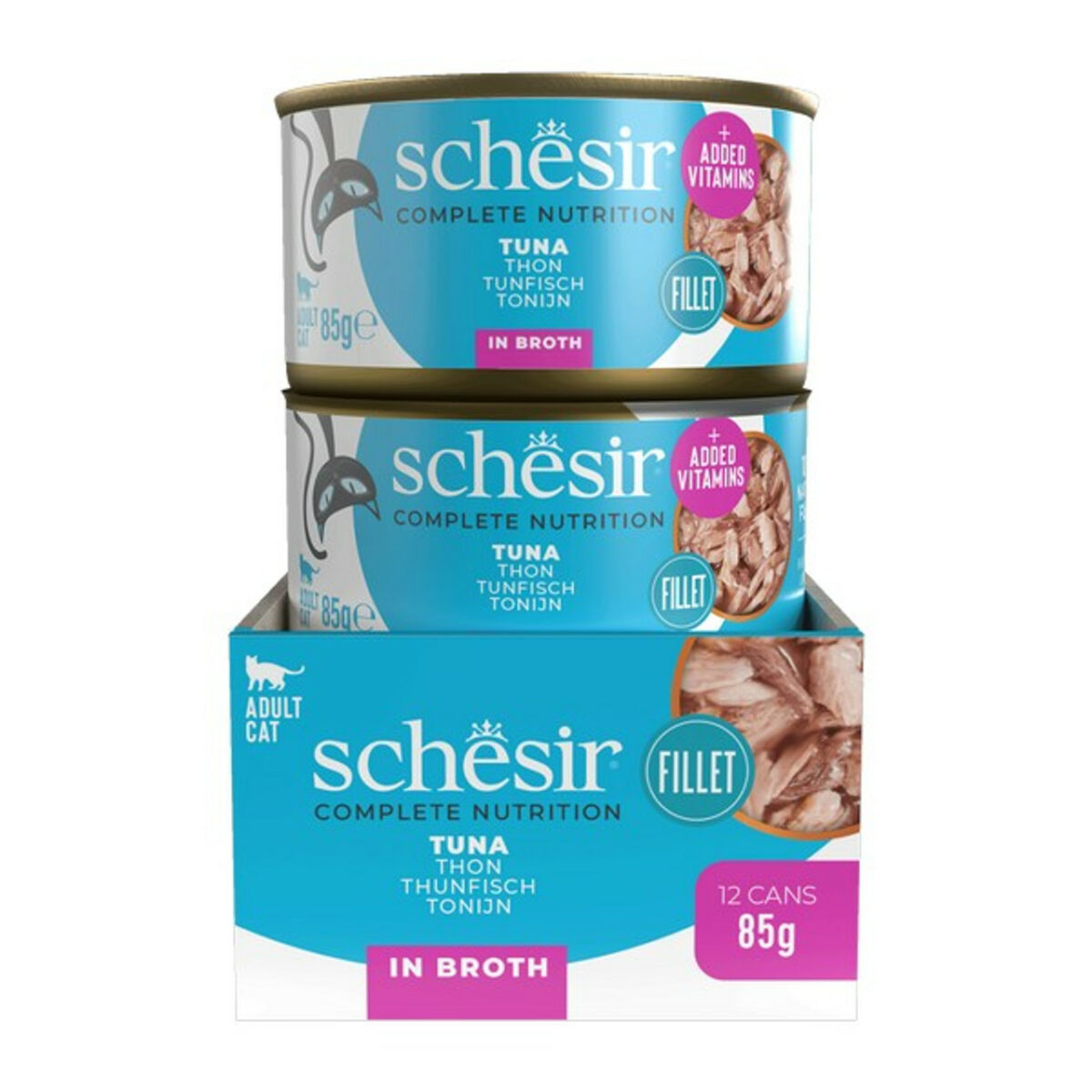 Schesir Tuna In Broth Complete and Balanced 85g - Image 3