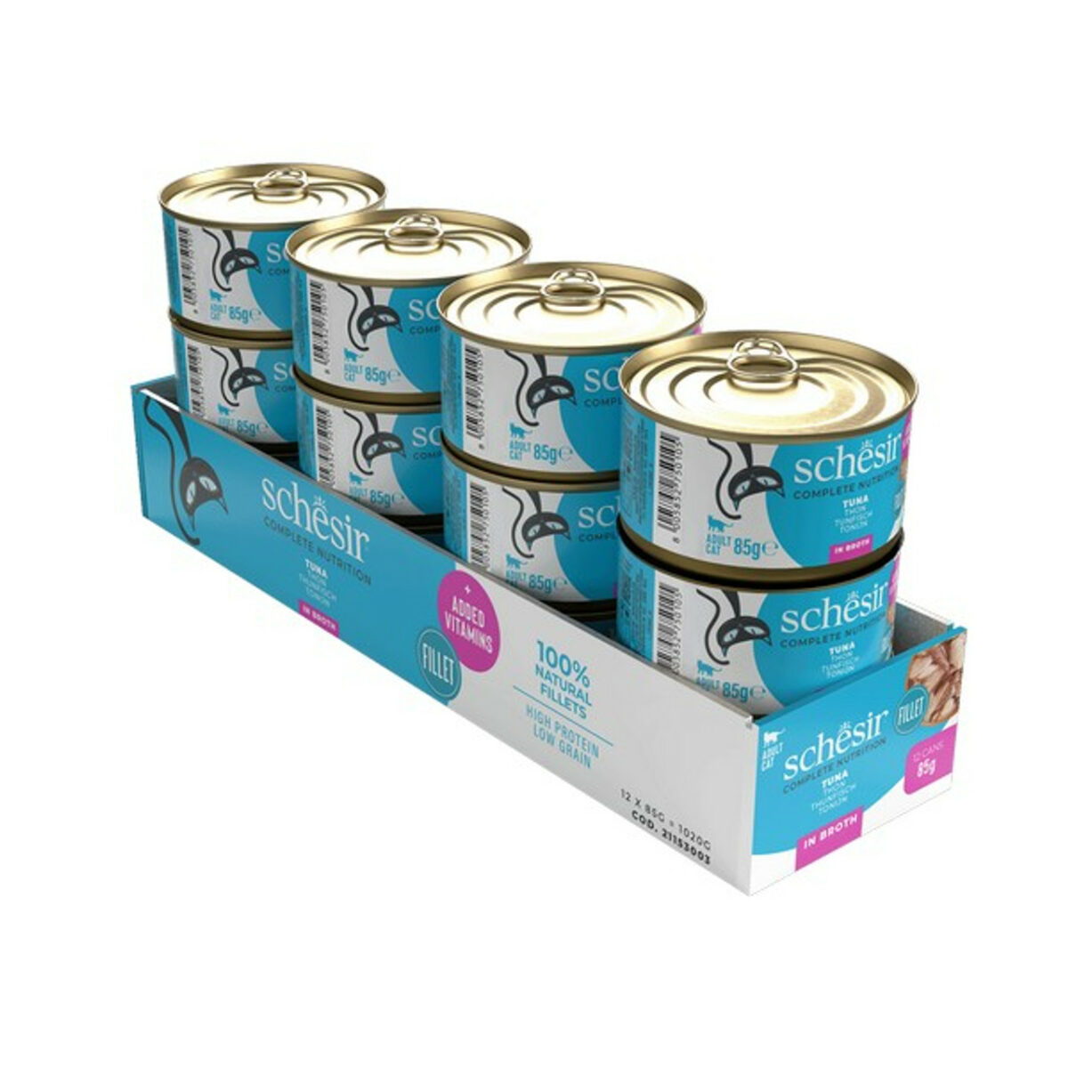 Schesir Tuna In Broth Complete and Balanced 85g - Image 4