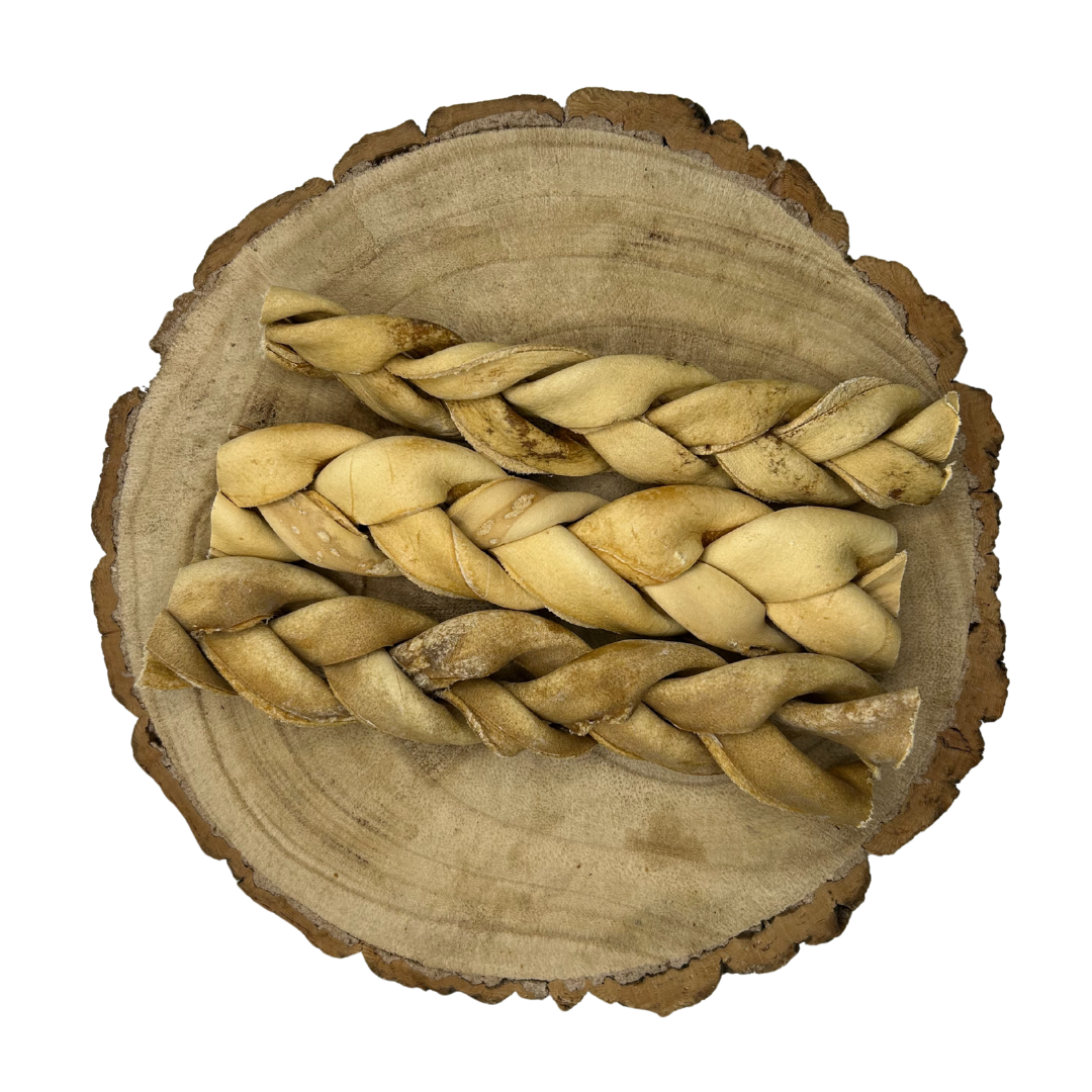 CATDOG THICK Braided Lamb Skin | Dental Chew | Grain & Gluten Free | 100% Natural